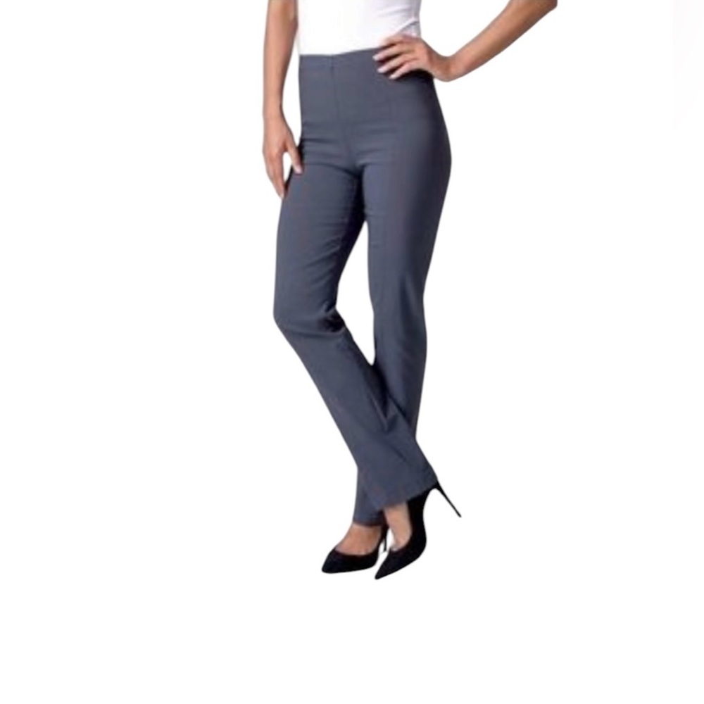 NWT FRANNE GOLDE ALL SEASON CLASSIC CHARCOAL GRAY “MAGIC” PANTS SIZE 12